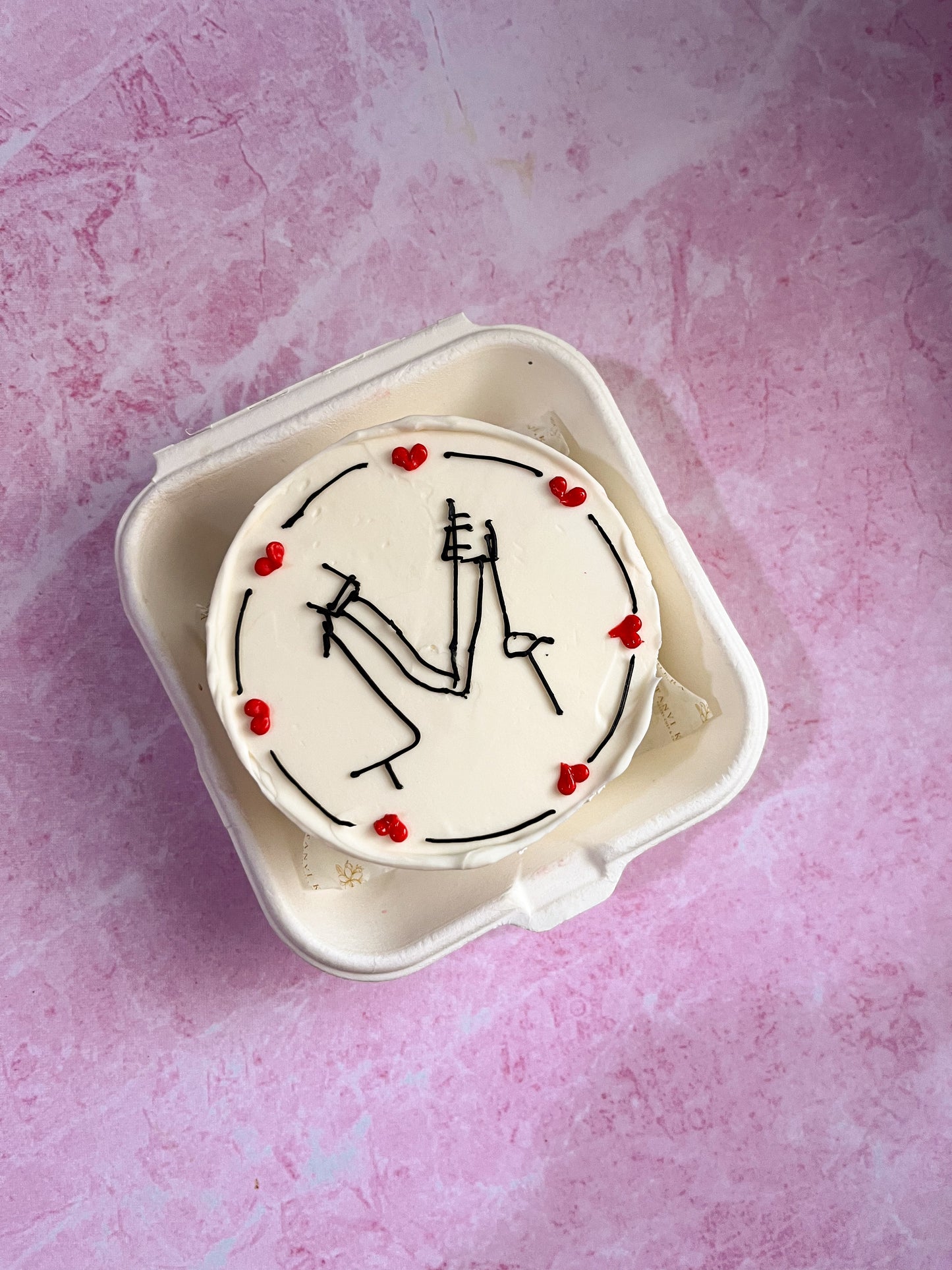 Couple holding hands Bento