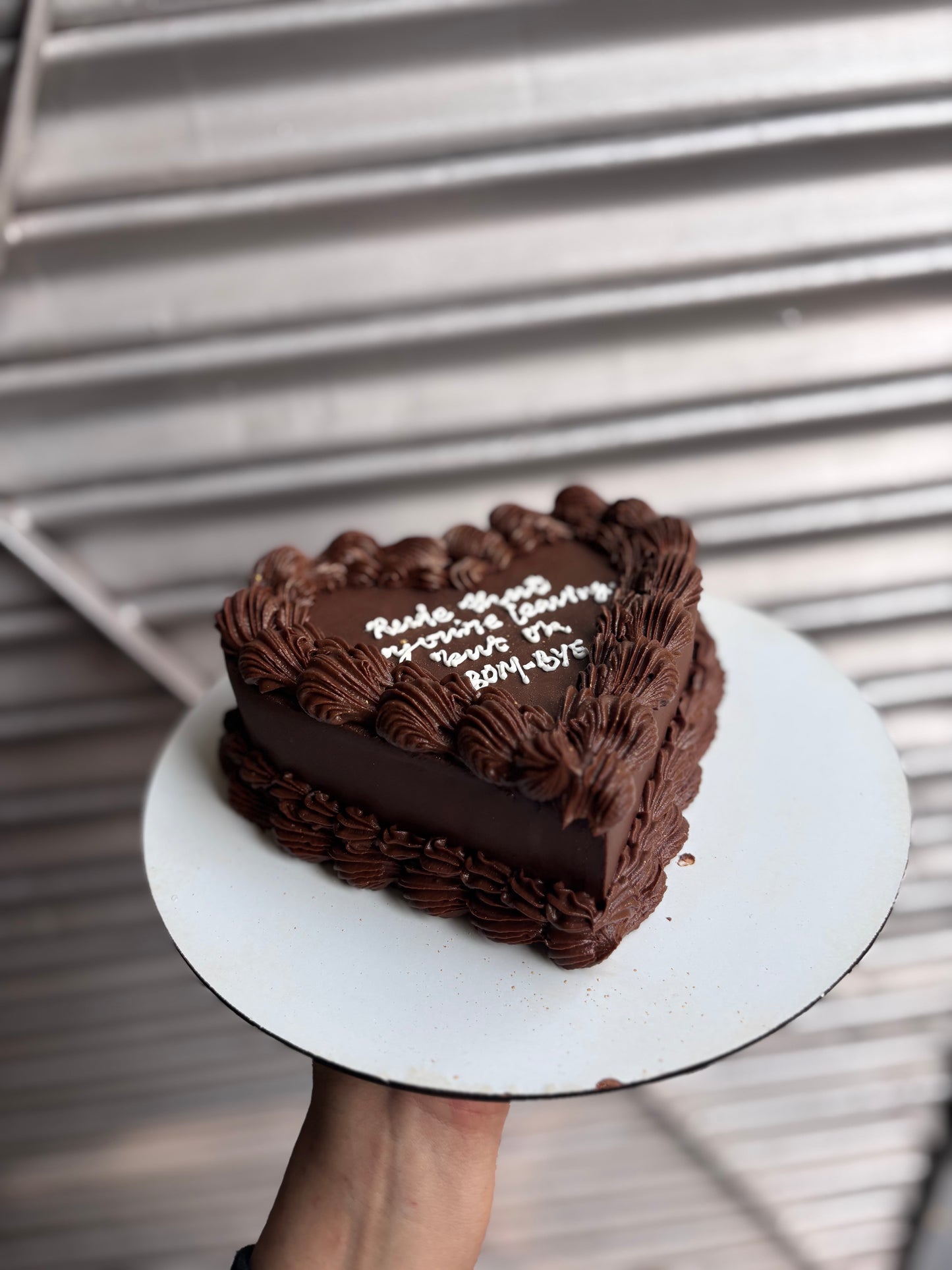 Chocolate Victorian Heart Cake