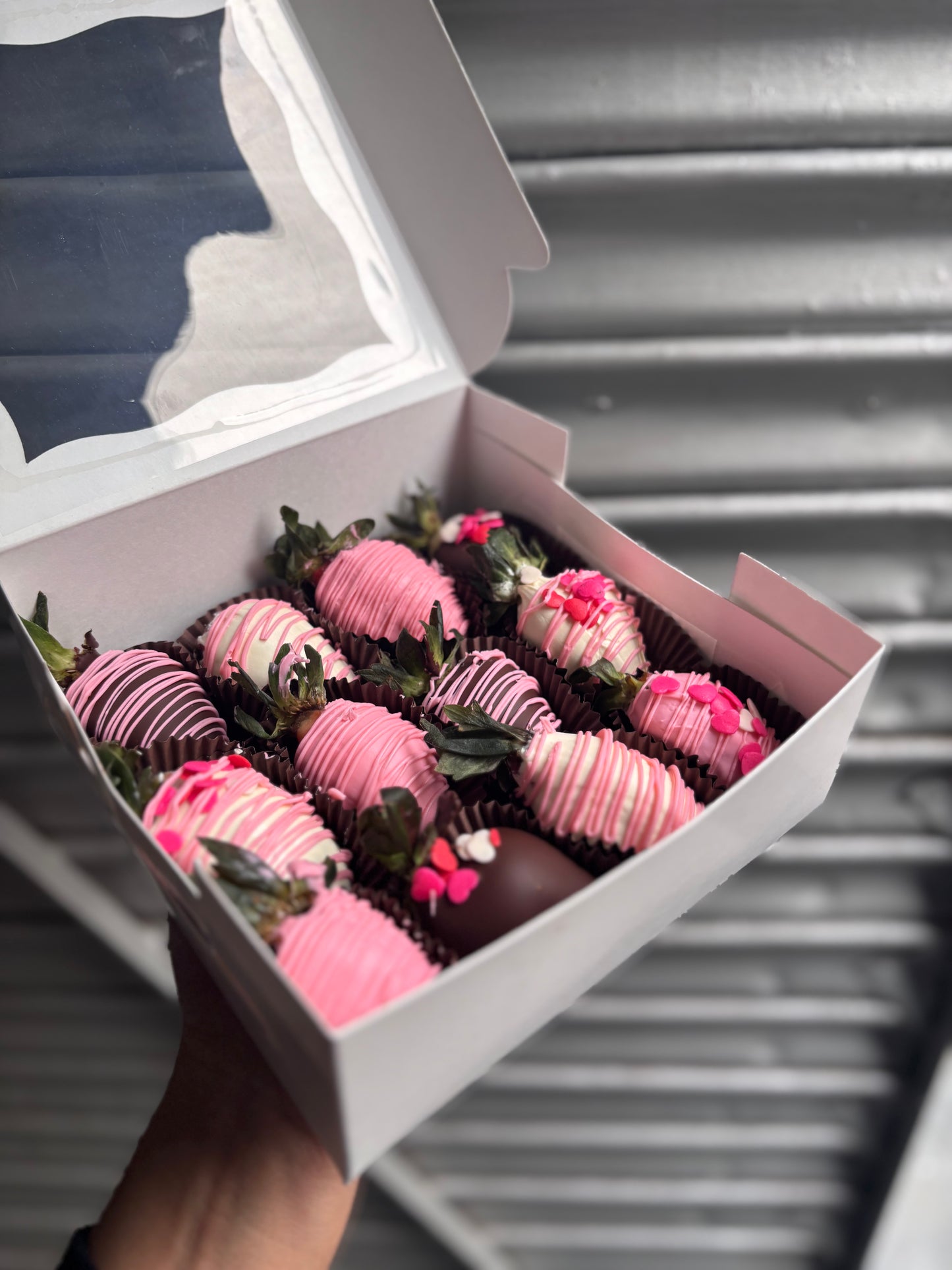 Belgian White and Dark Chocolate covered Mahabaleshwar Strawberry