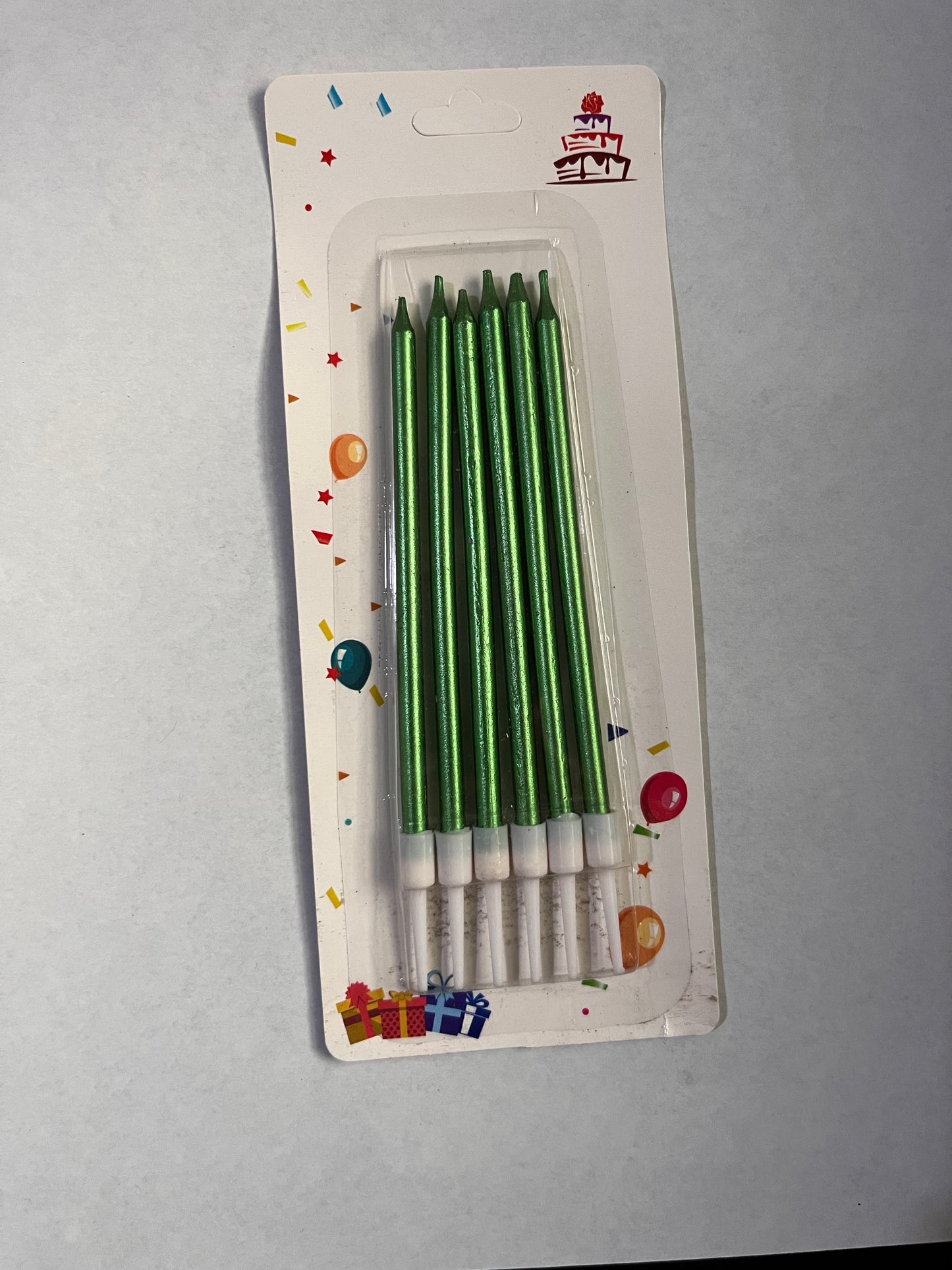 Green long candle
