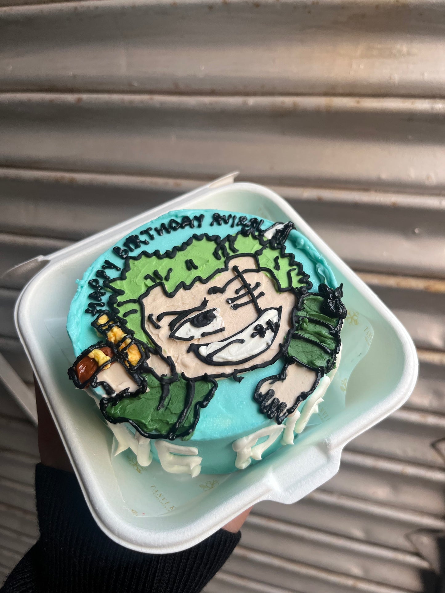 Anime One Piece Character Zoro Bento Cake