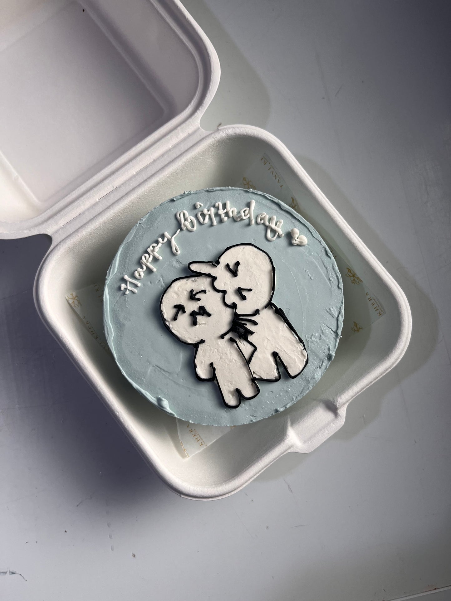 Annoying Partner Doodle Bento Cake