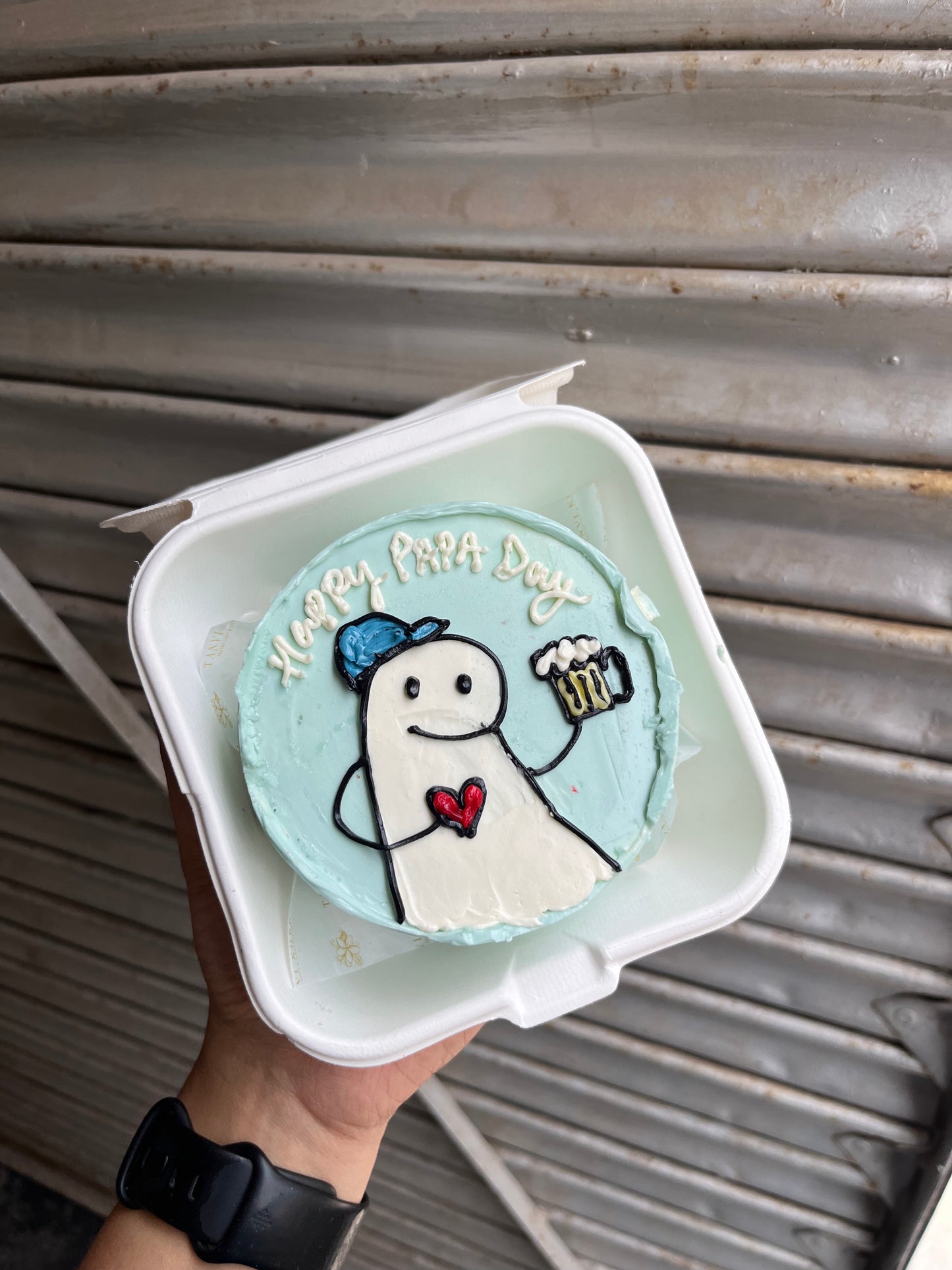 Beer Mug Doodle Bento Cake