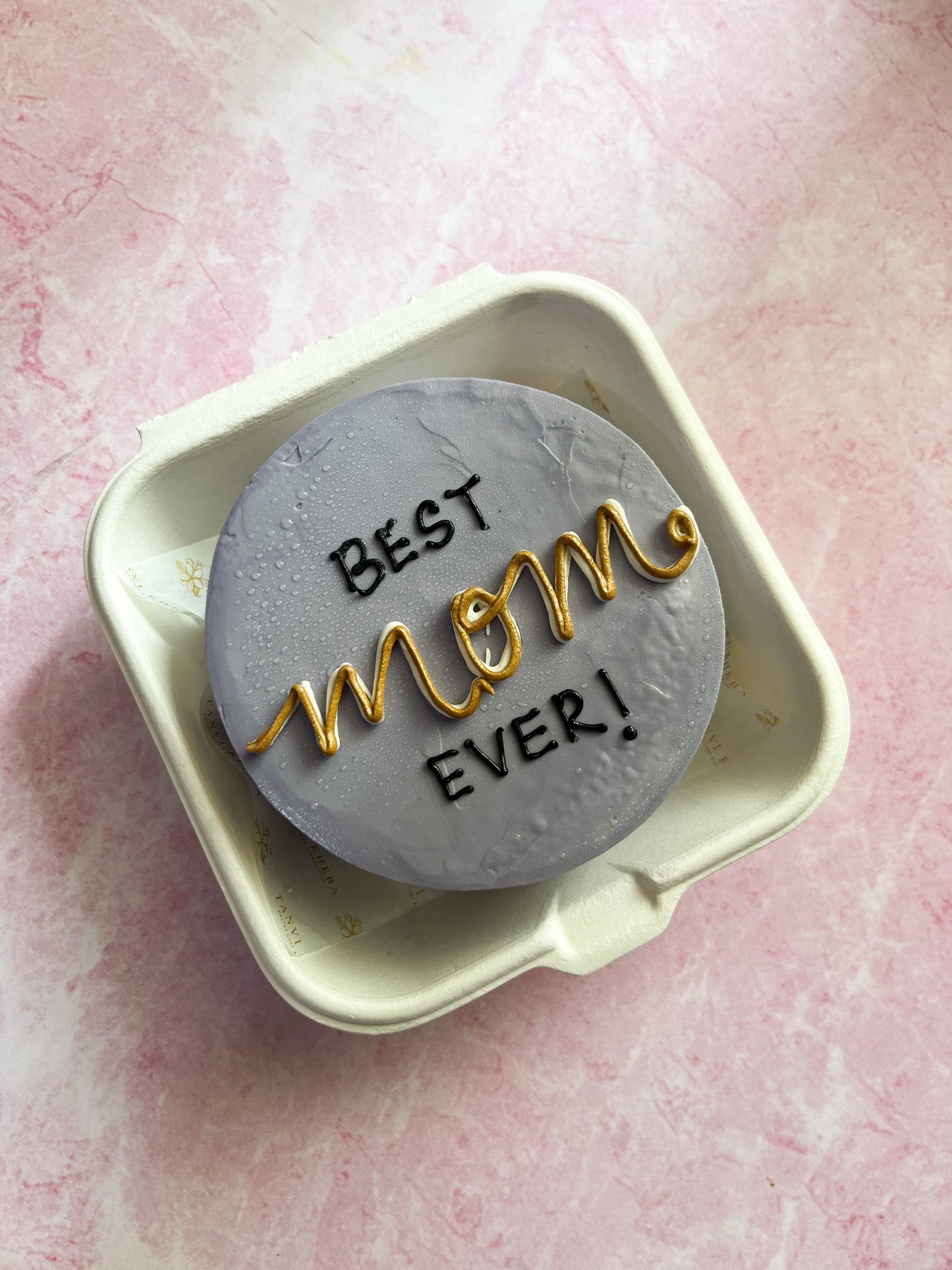 Best mom ever lilac Bento Cake