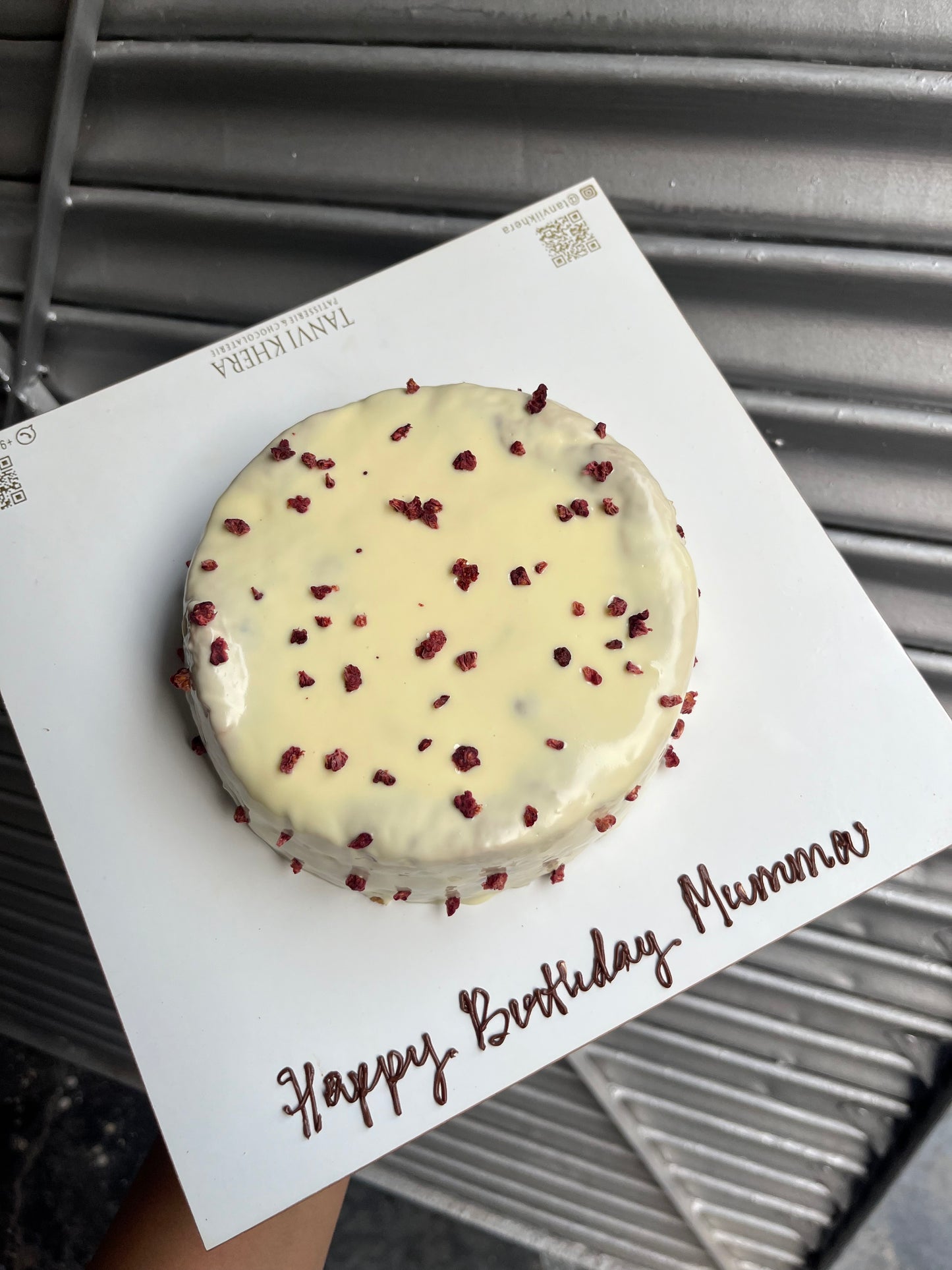 White Chocolate Raspberry Tea Cake