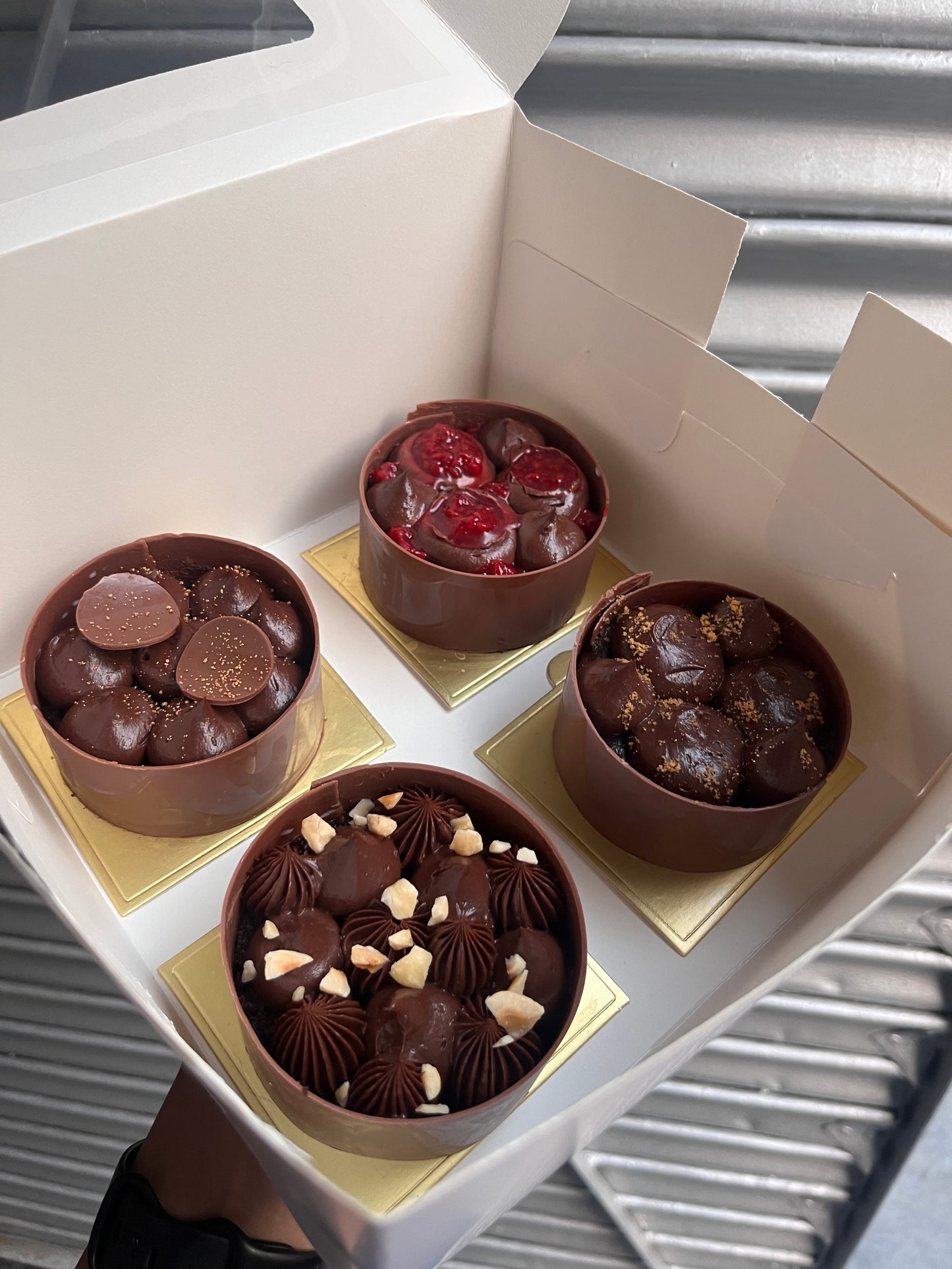 Assorted Chocolate Pastry box of 4