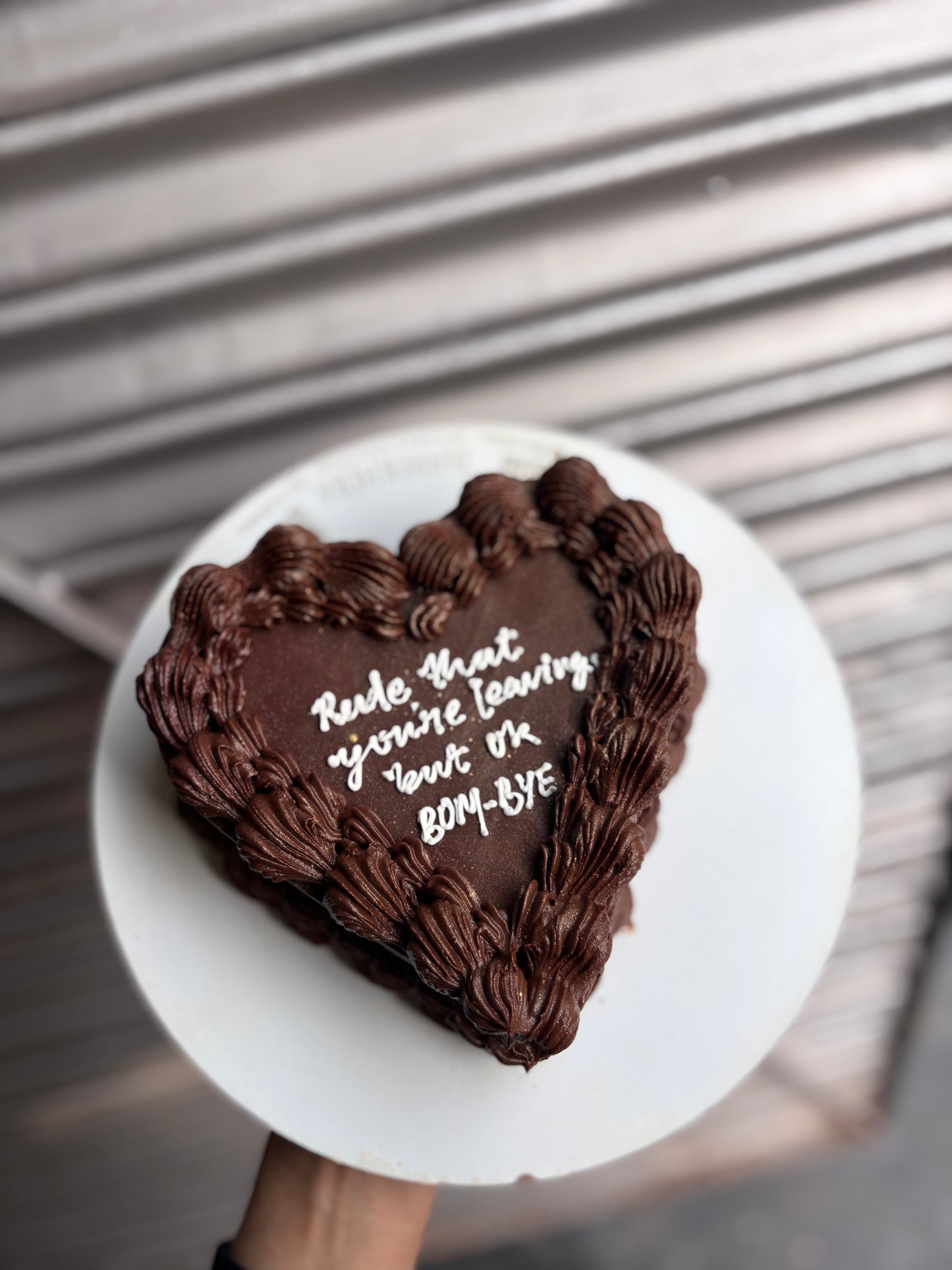 Chocolate Victorian Heart Cake