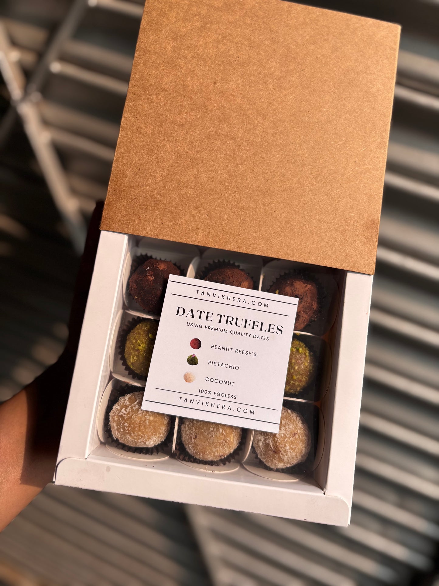 Artisanal Date Truffle Box of 9
