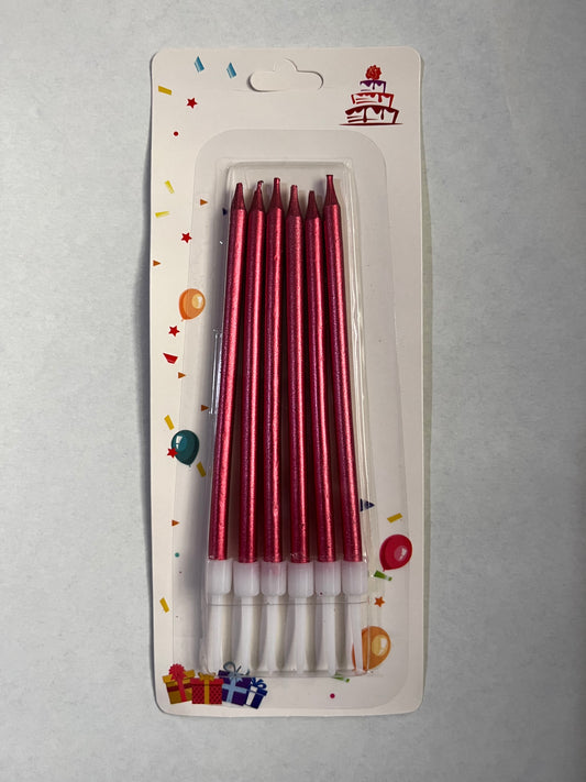 Red long candle