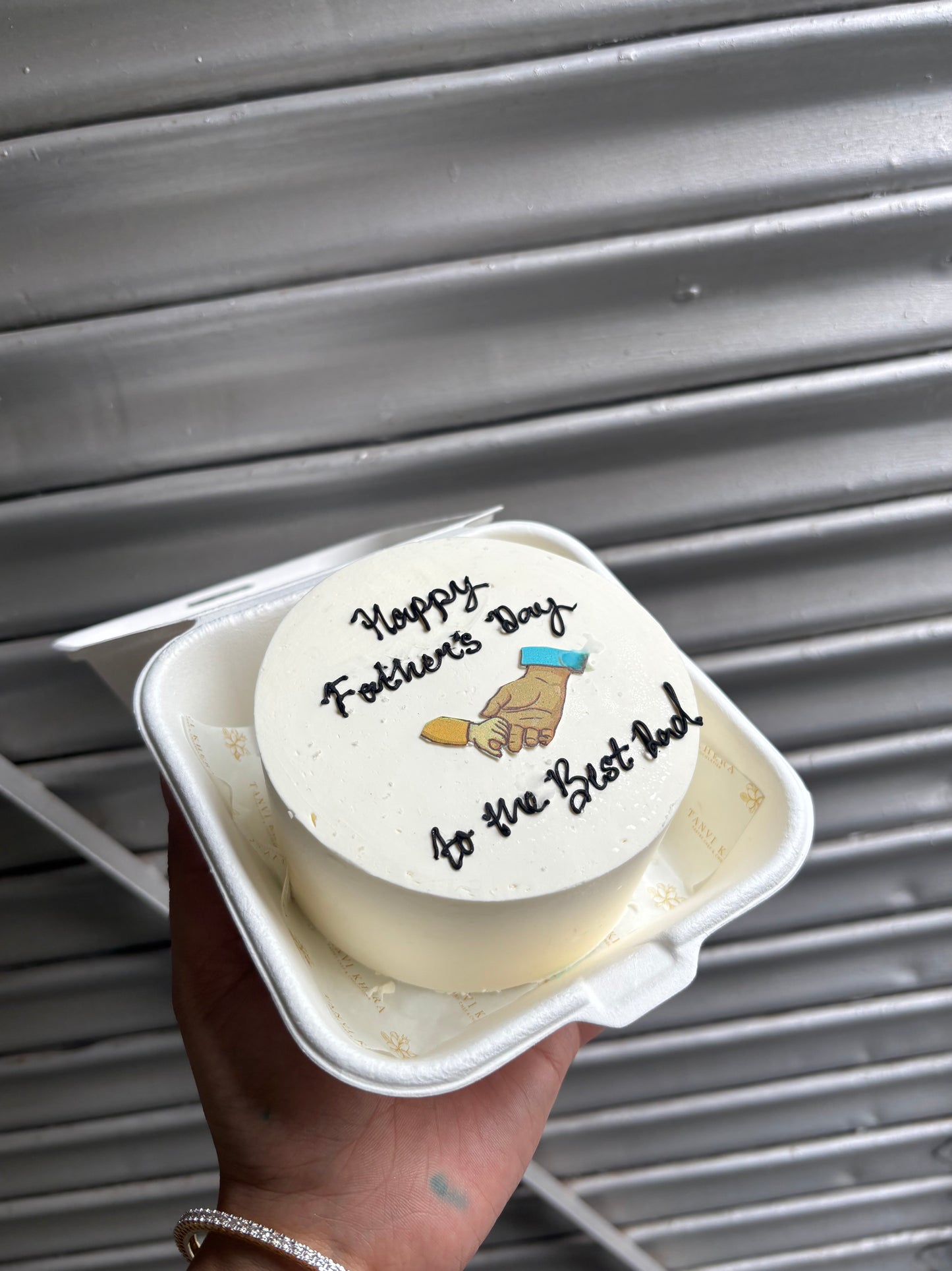 Happy Father's Day to the Best Dad Bento Cake