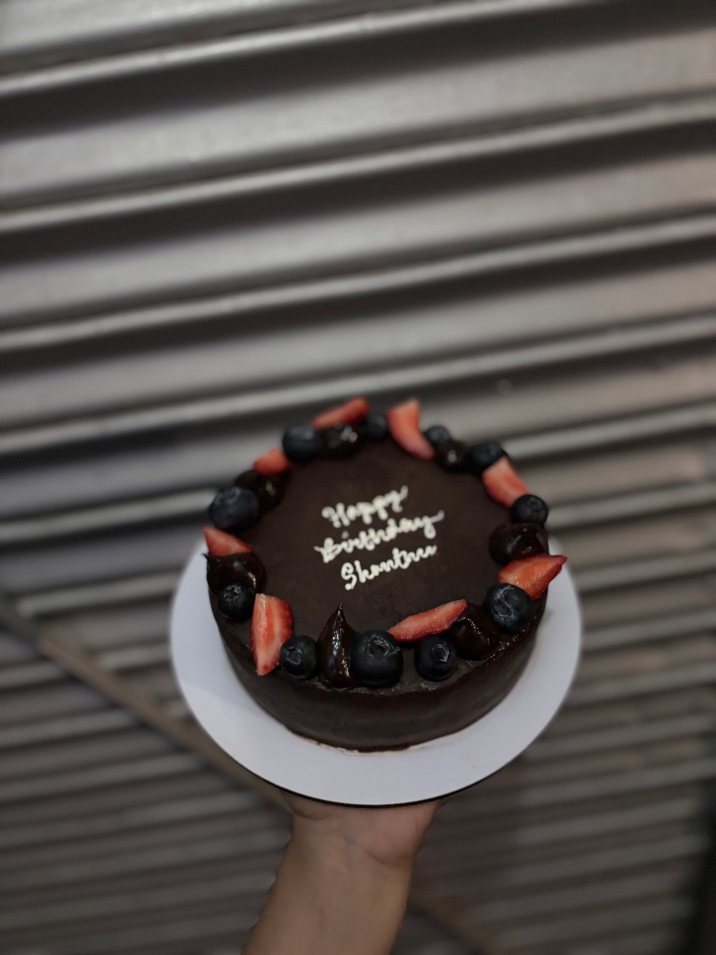 Sugar-free Chocolate Mixed Berry Cake