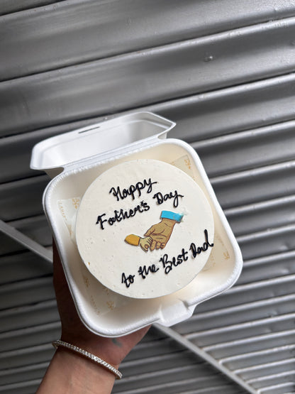 Happy Father's Day to the Best Dad Bento Cake