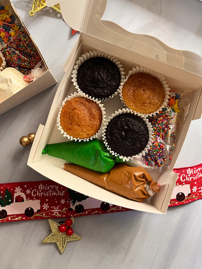 DIY Christmas Cupcakes Decorating Kit