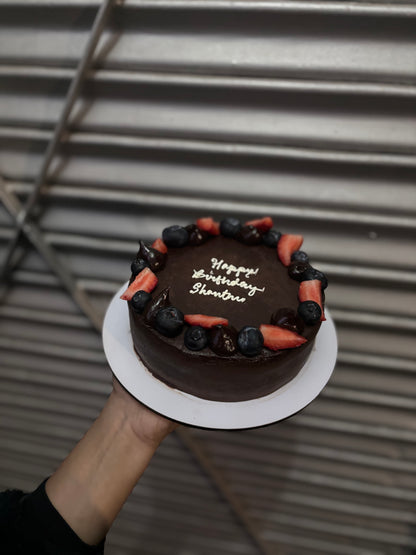 Sugar-free Chocolate Mixed Berry Cake