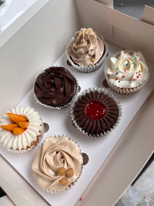 cupcake box of 6