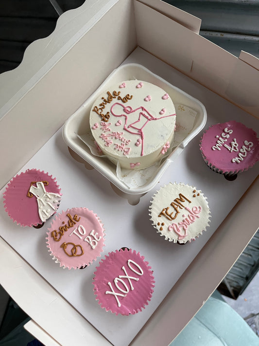 Bride to be Bento + 5 cupcake Hamper