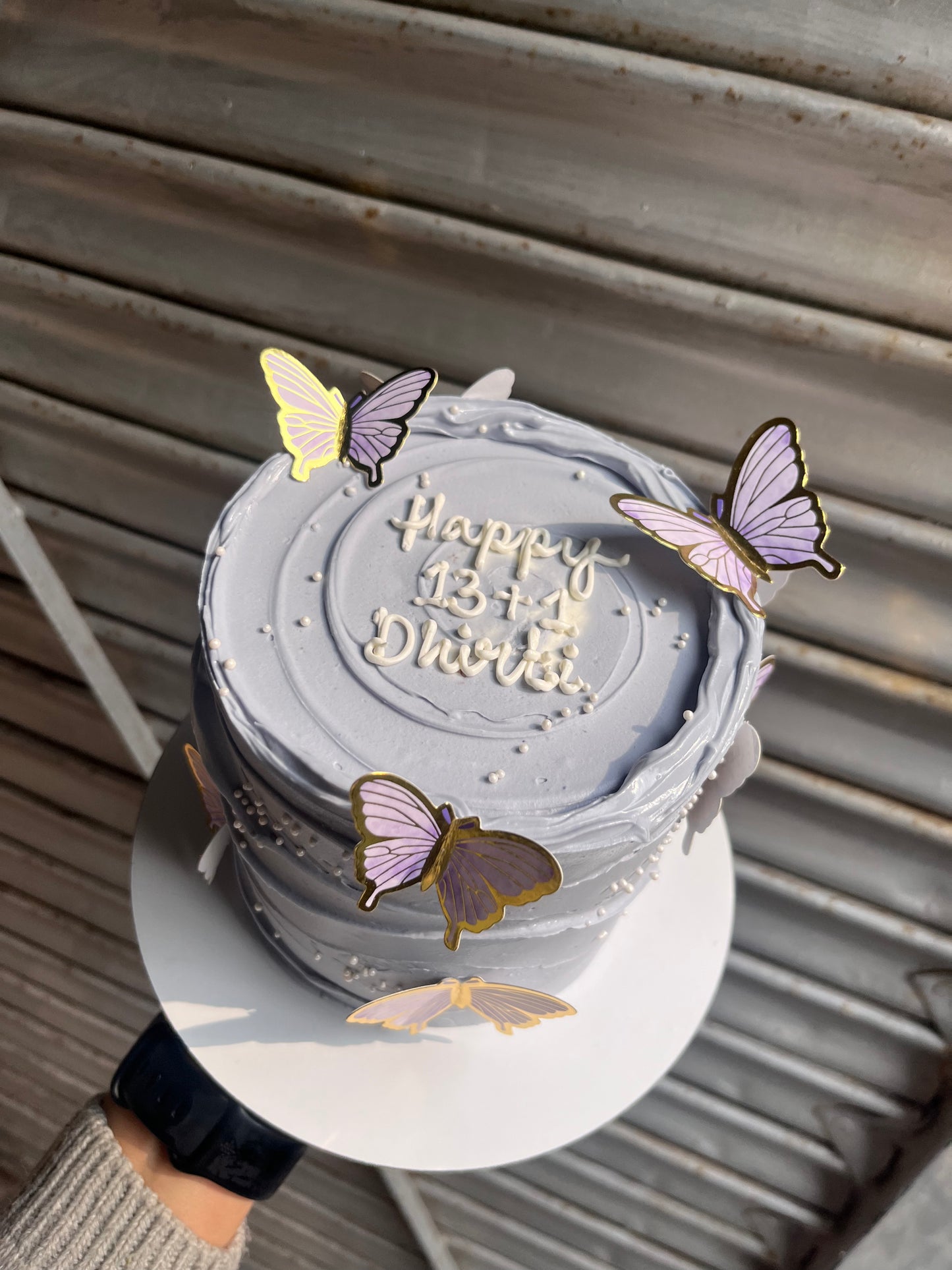 Butterfly Lilac Cake