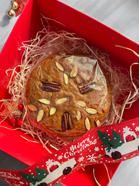 Gingerbread Whole Wheat Almond Cake with nuts