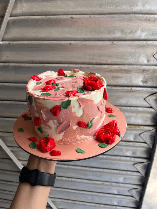 Dreamy Rose Buttercream Cake