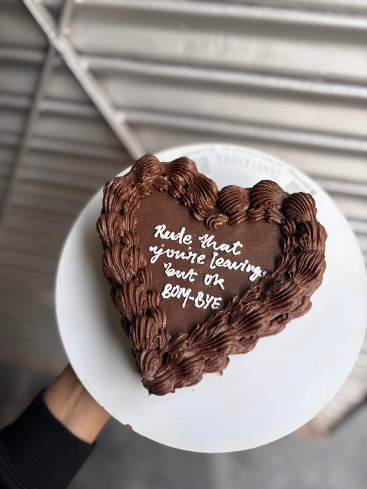 Chocolate Victorian Heart Cake