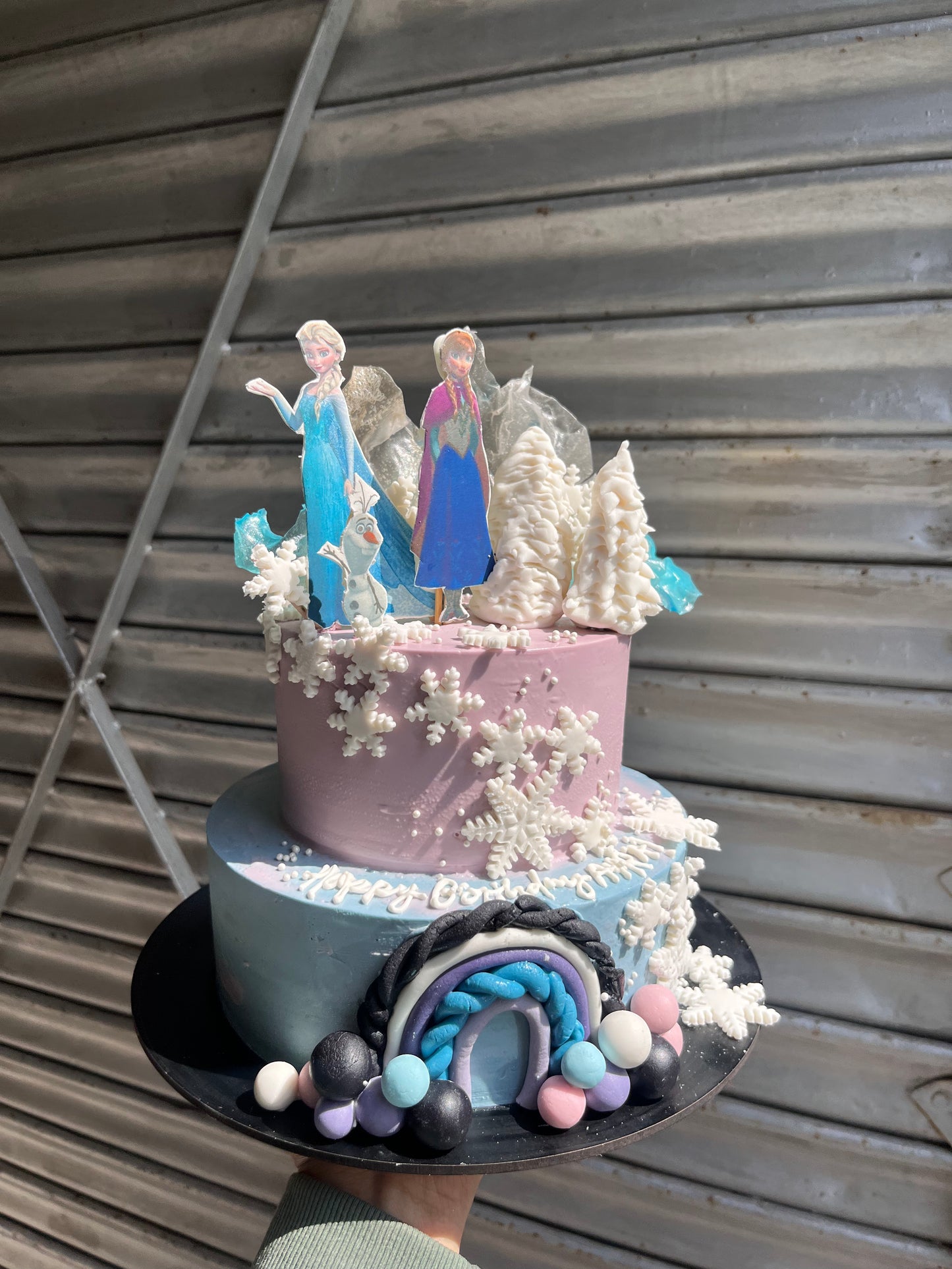 Elsa and Anna Cake