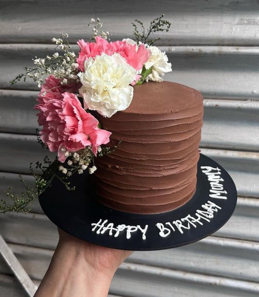 Chocolate Floral Cake