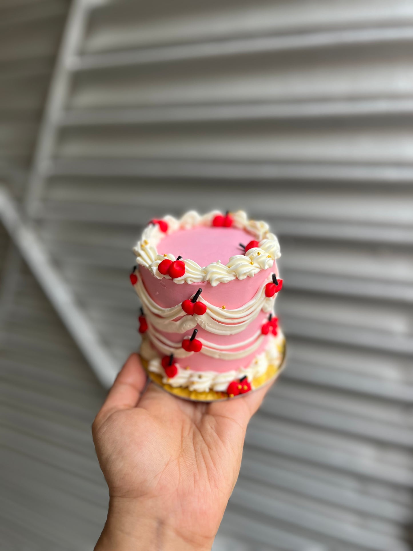Tall cherry victorian Bento Cake