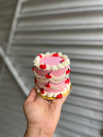 Tall cherry victorian Bento Cake