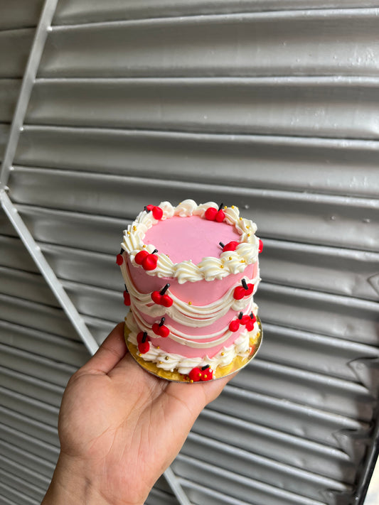 Tall cherry victorian Bento Cake