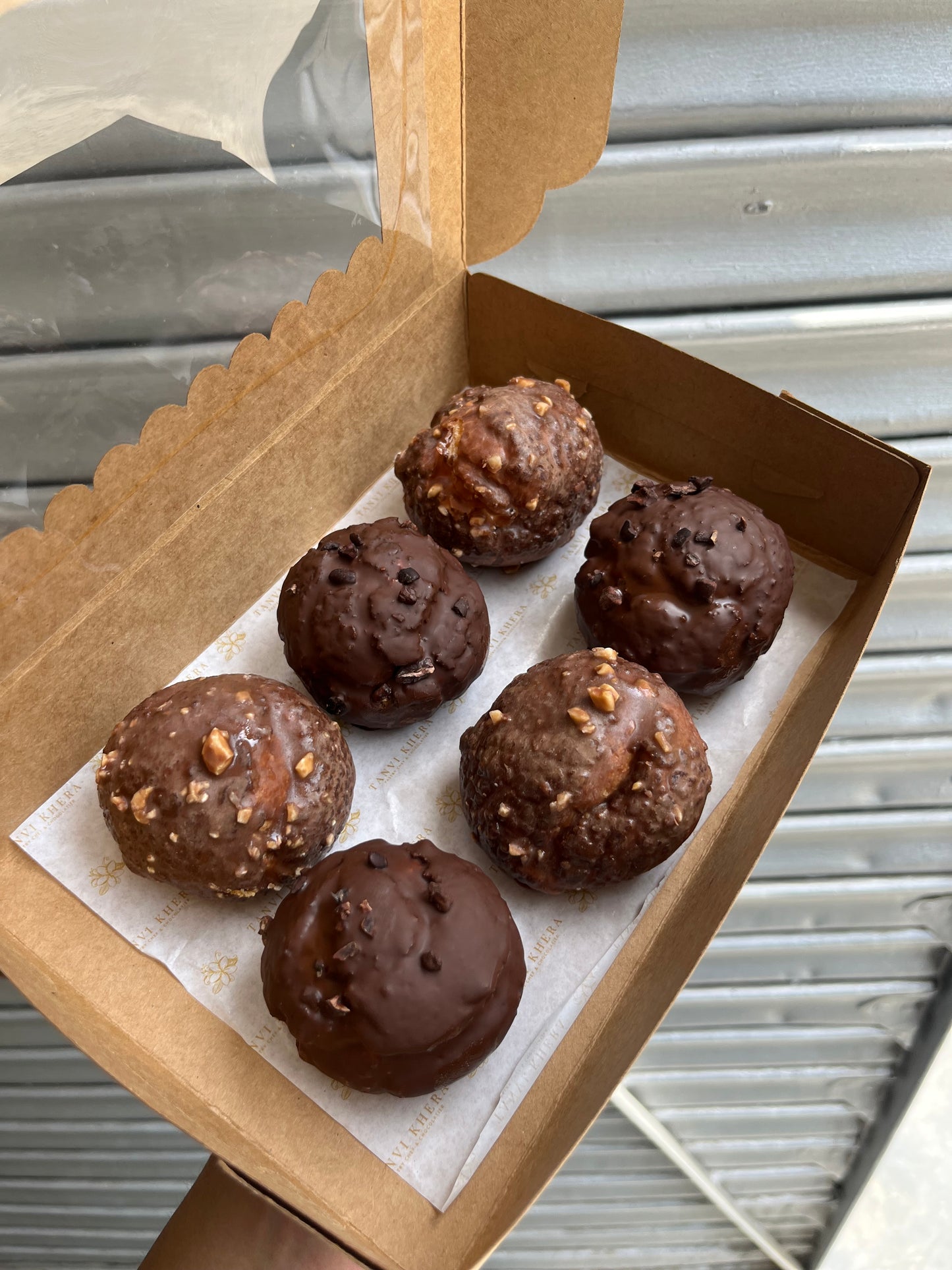 Chocolate Choux box of 6