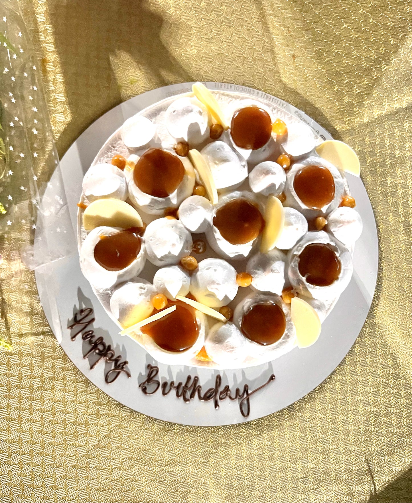 Caramel Butterscotch Whipped cream cake