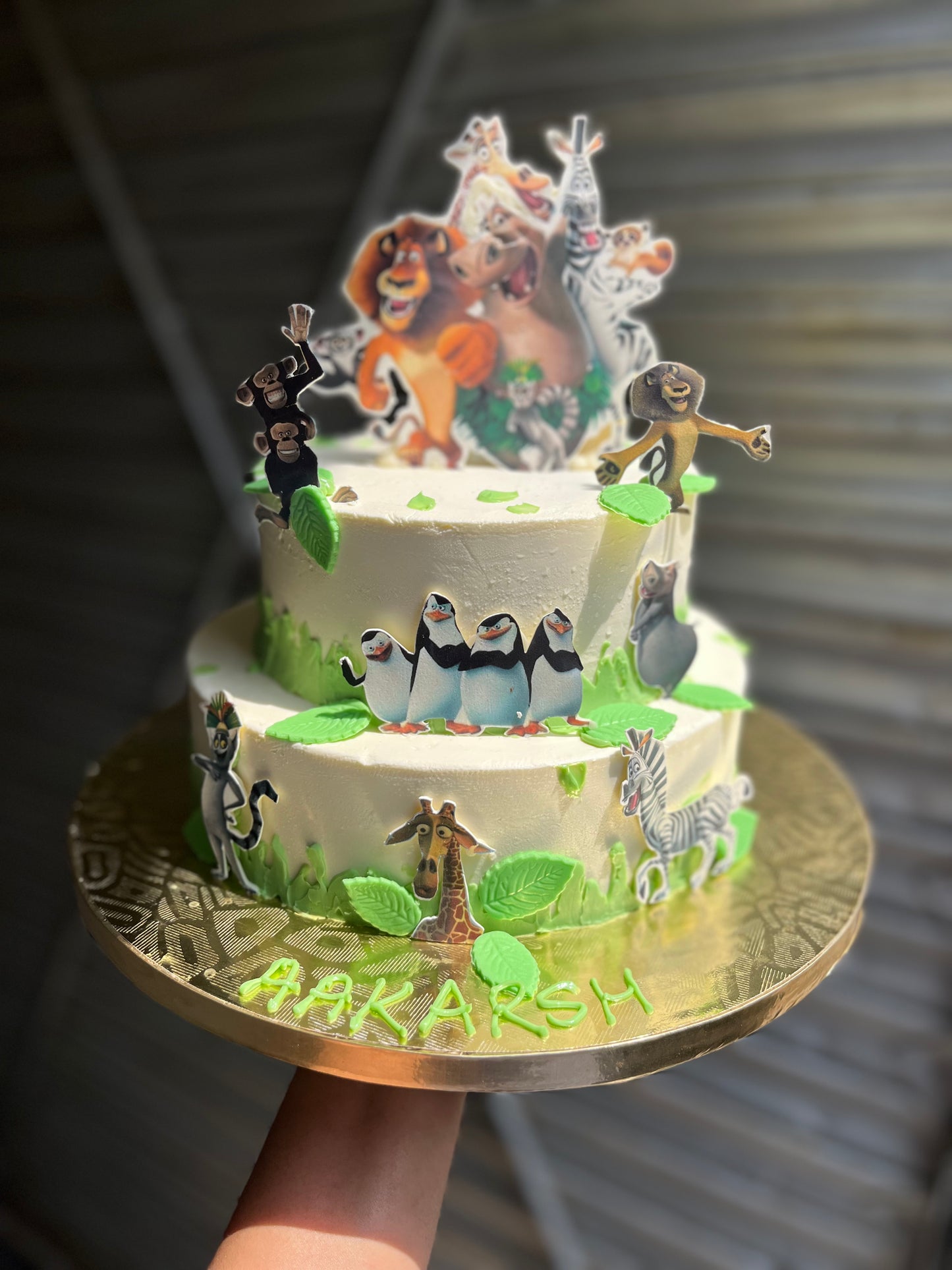 Madagascar Theme Cake