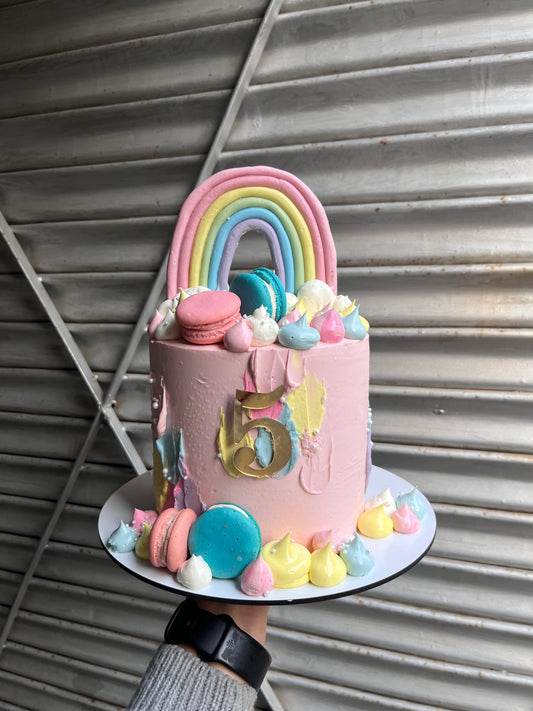 Pastel Rainbow Cake