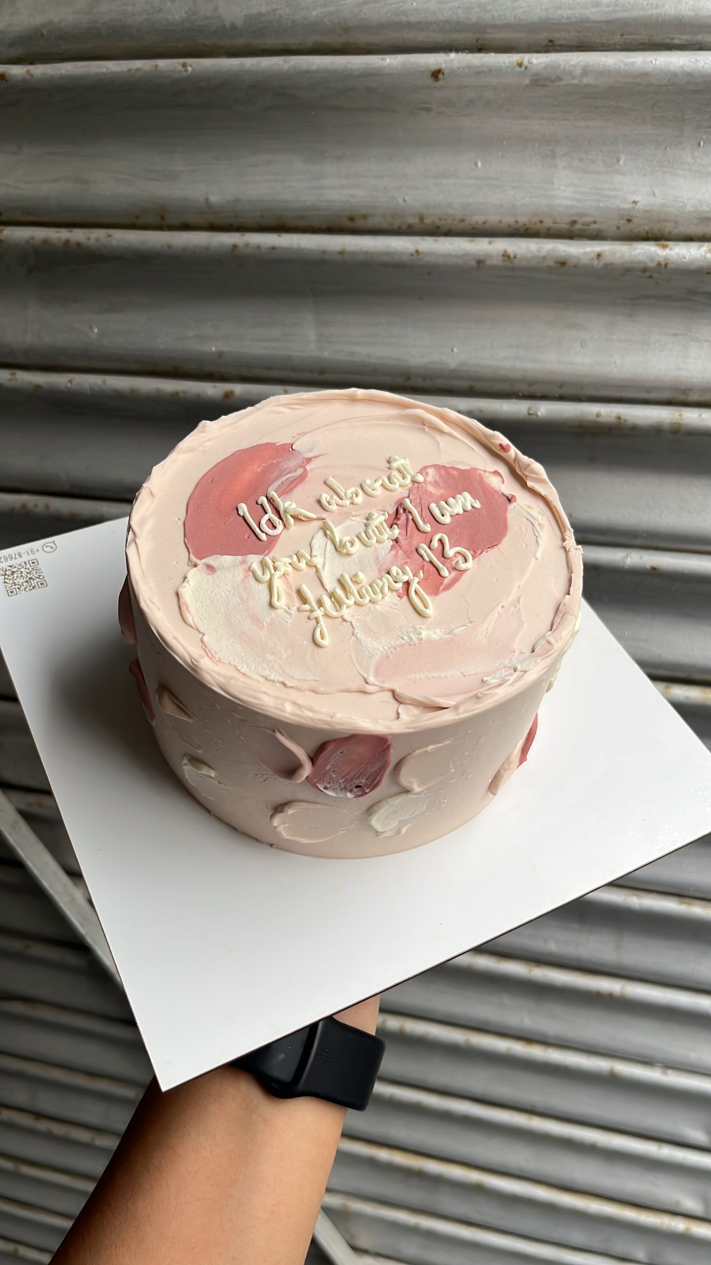 Pastel Rose Gold Birthday Cake