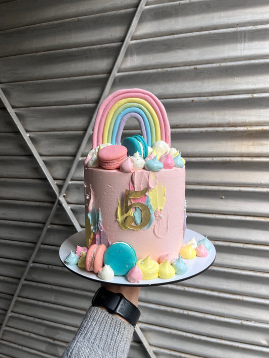 Pastel Rainbow Cake