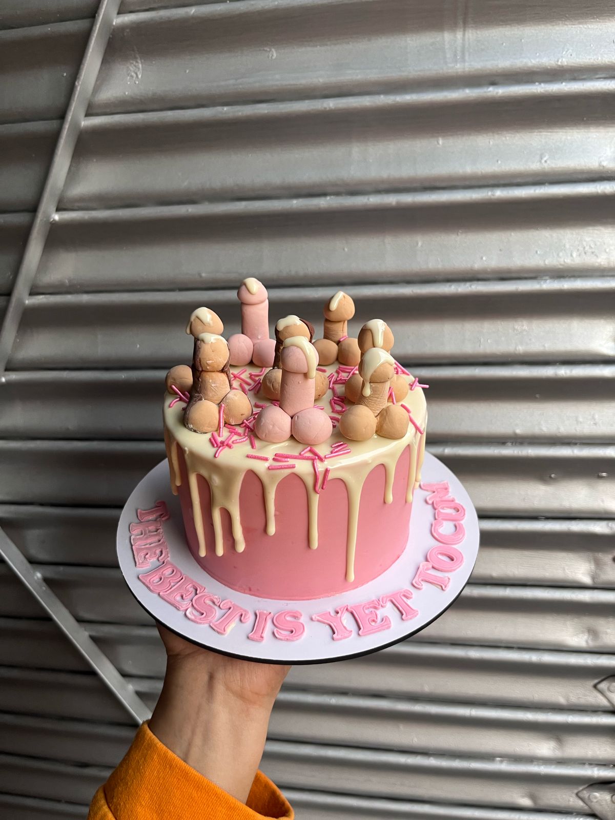 Bachelorette cake with Buttercream and fondant decor