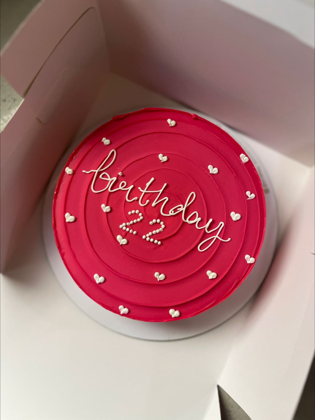 Pink Swirl Birthday Cake